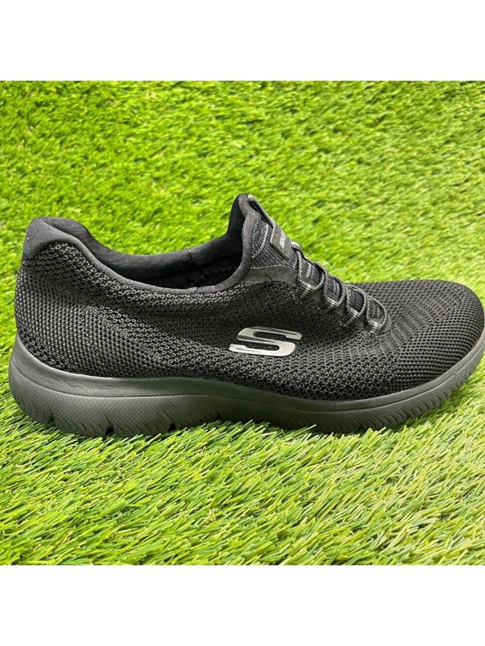 Skechers Summits Cool Classic Womens Size 6.5D Black Running Shoes Sneakers